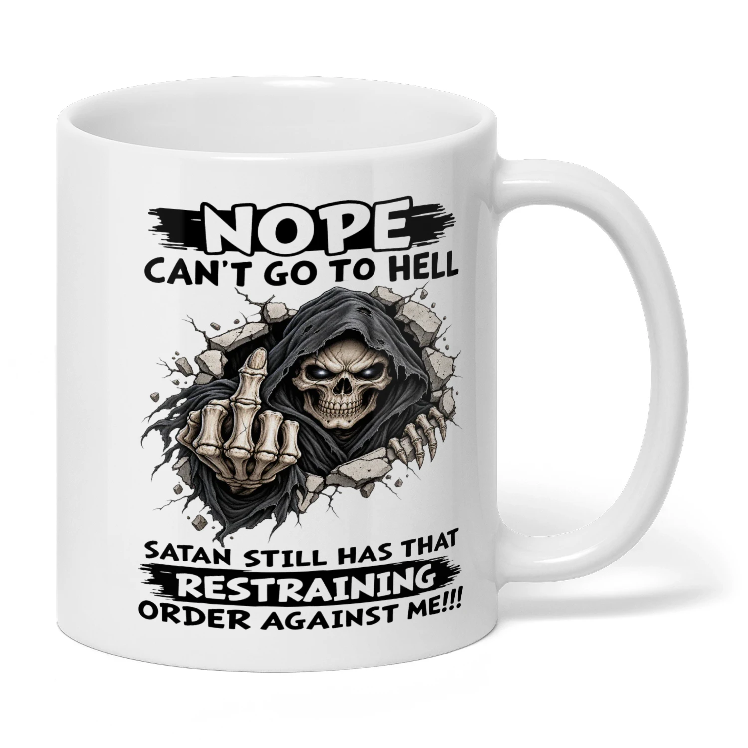 Nope Can’t Go to Hell - Skull