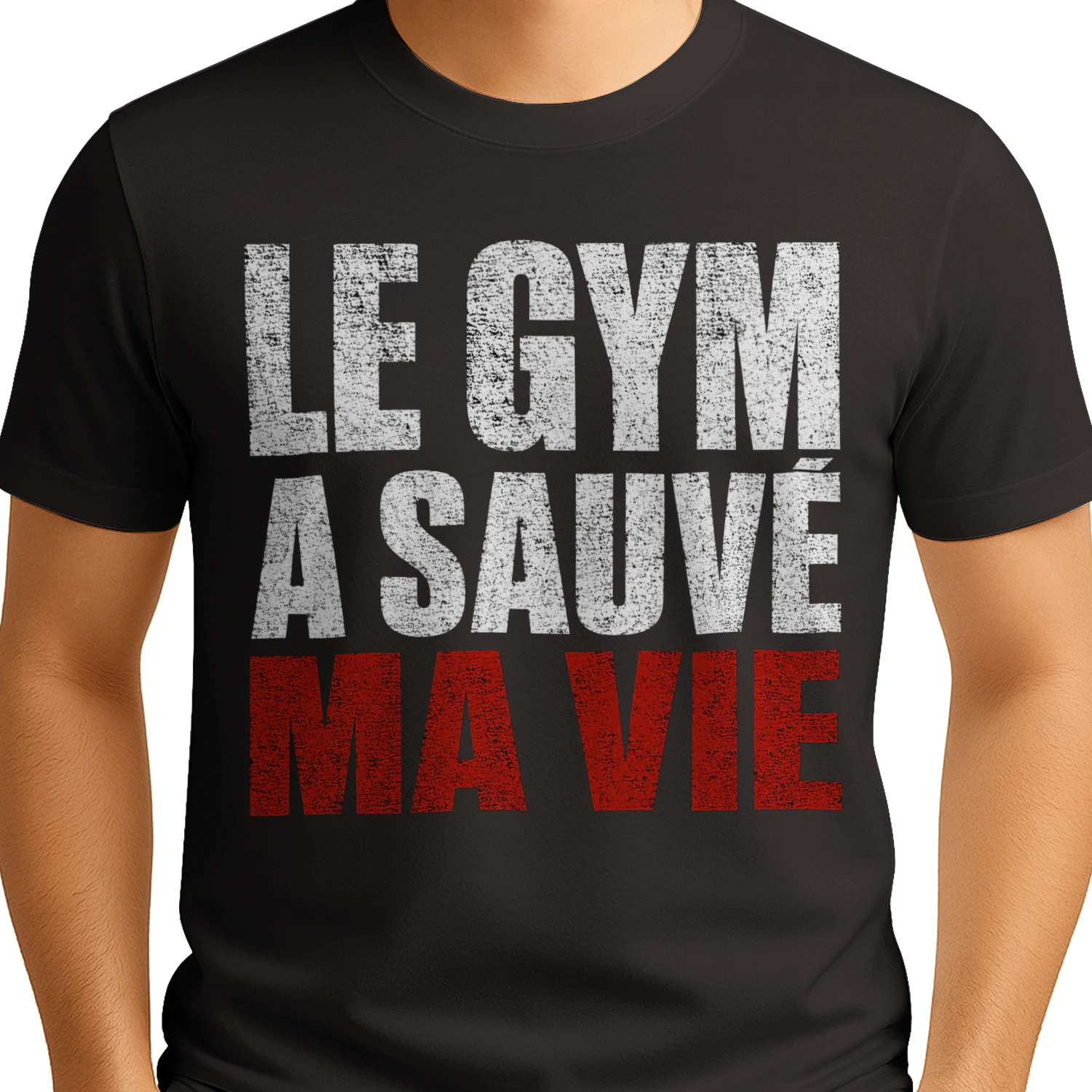 LE GYM A SAUVÉ MA VIE – Fitness Motivation T-Shirt
