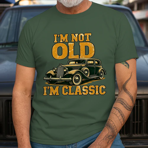 "I'm Not Old, I'm Classic" Vintage Car Mug