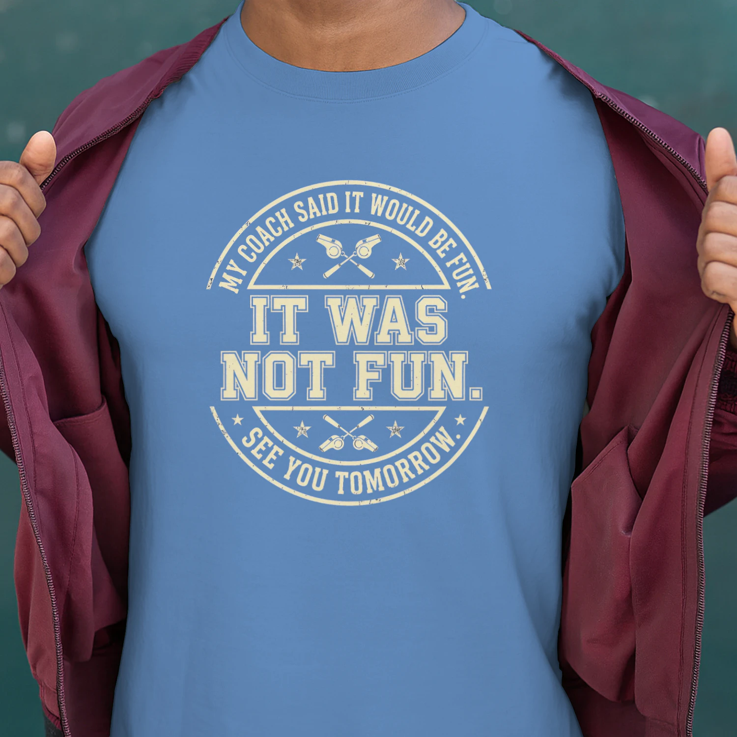 "My Coach Said It Would Be Fun" Funny Sports & Fitness Mug / Apparel
