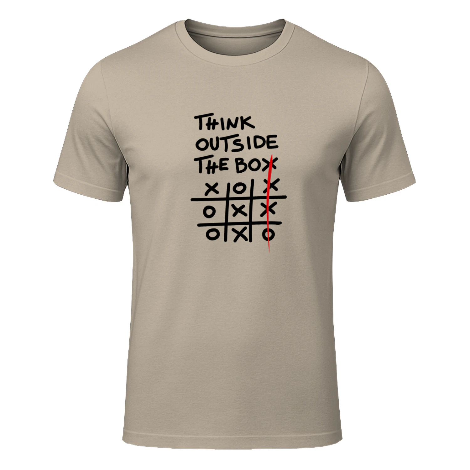 "Think Outside The Box" Creative Tic-Tac-Toe T-Shirt