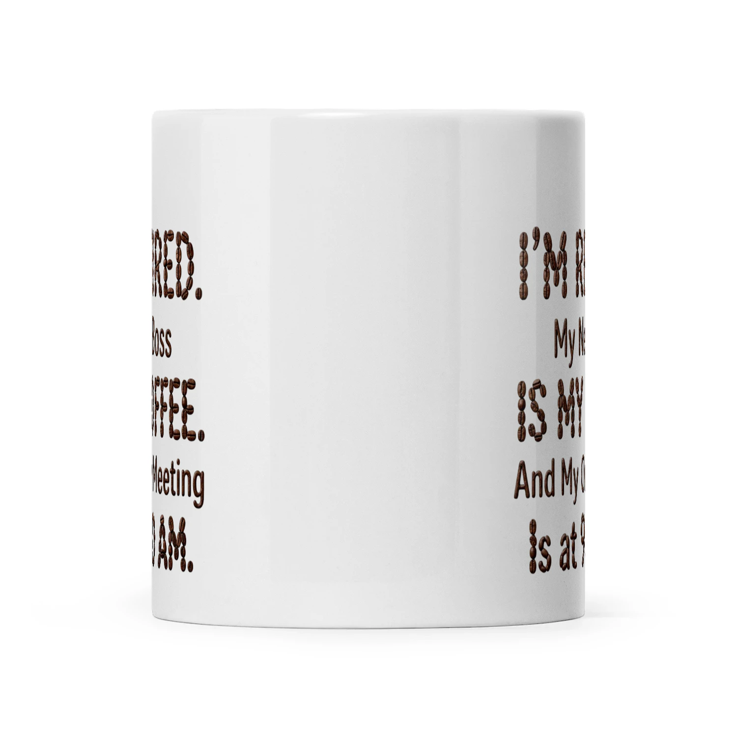 "I'm Retired, Coffee is My New Boss" Funny Retirement Mug