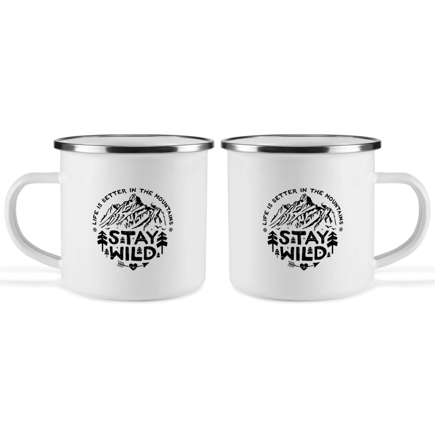 "Stay Wild" Mountain Adventure Coffee Mug Collection