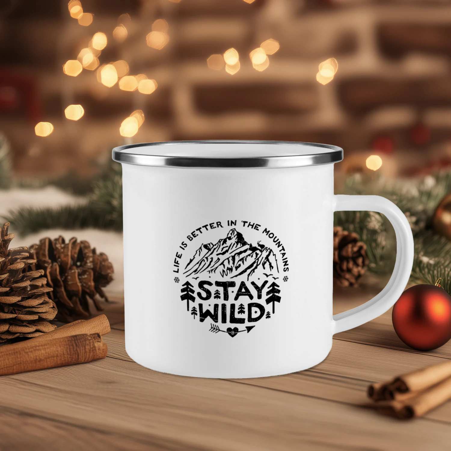 "Stay Wild" Mountain Adventure Coffee Mug Collection